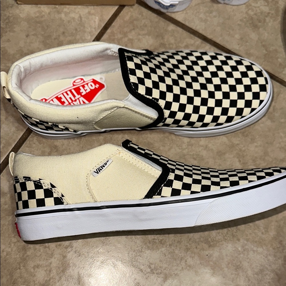 Vans Classic Checkerboard Slip-Ons